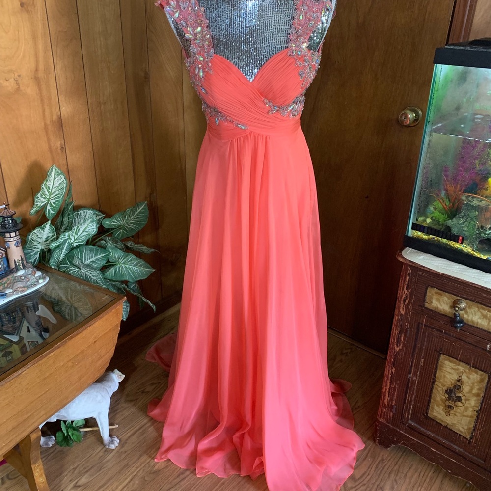 Riva design Prom Jeweled Gown